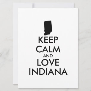 Customisable KEEP CALM and LOVE INDIANA