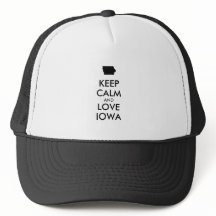Customisable KEEP CALM and LOVE IOWA