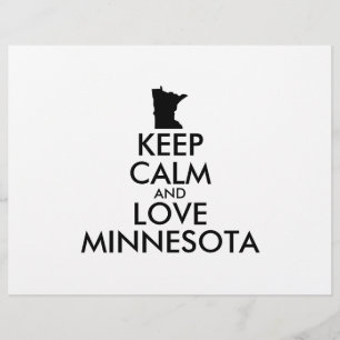 Customisable KEEP CALM and LOVE MINNESOTA Flyer