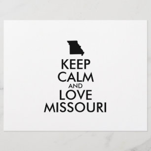 Customisable KEEP CALM and LOVE MISSOURI Flyer