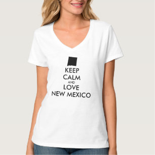 Customisable KEEP CALM and LOVE NEW MEXICO T-Shirt