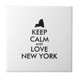 Customisable KEEP CALM and LOVE NEW YORK Tile