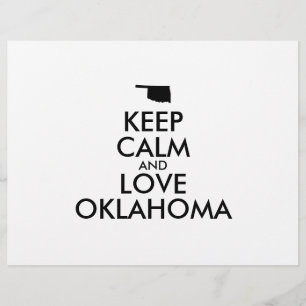 Customisable KEEP CALM and LOVE OKLAHOMA Flyer