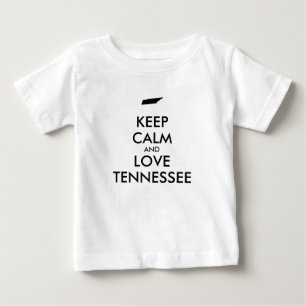 Customisable KEEP CALM and LOVE TENNESSEE Baby T-Shirt