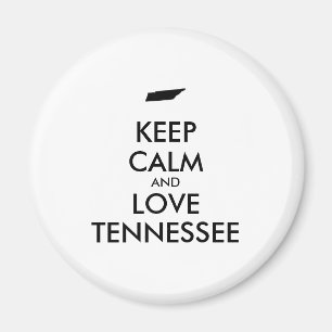 Customisable KEEP CALM and LOVE TENNESSEE Magnet