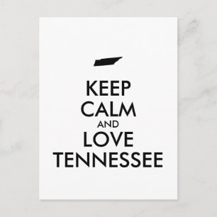 Customisable KEEP CALM and LOVE TENNESSEE Postcard