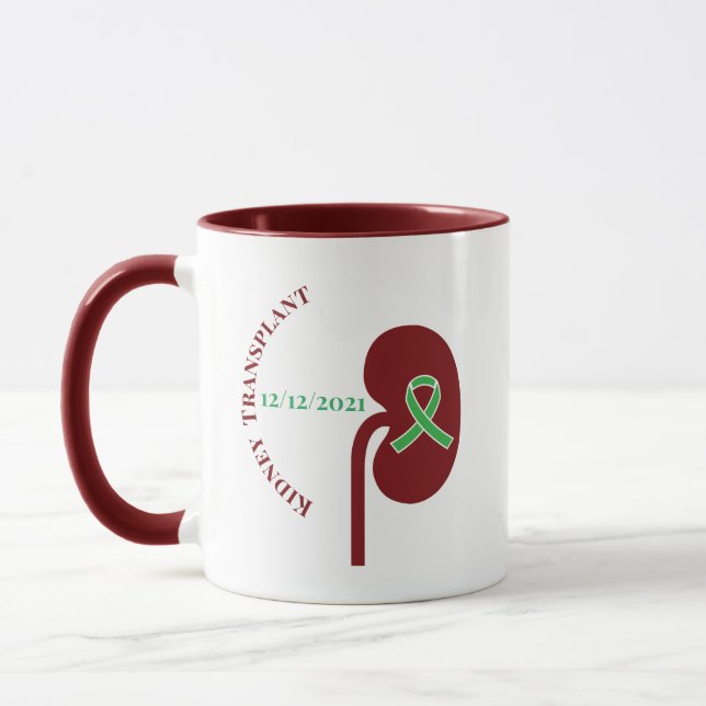 Customisable Kidney Transplant Mug (Left)