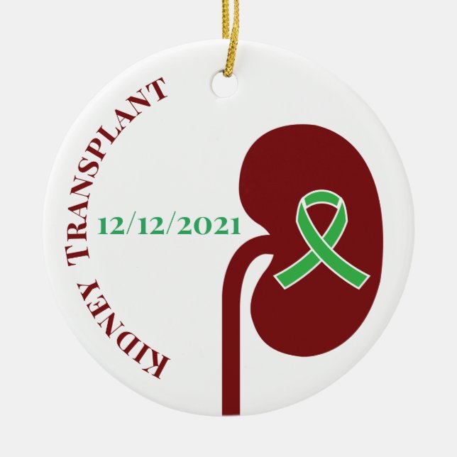 Customisable Kidney Transplant Ornament  (Front)