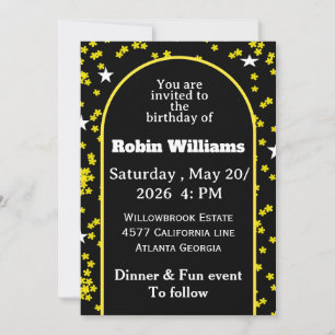 Customisable Kids Birthday Invitation Editable