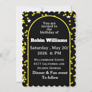 Customisable Kids Birthday Invitation   Editable 