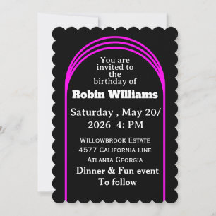 Customisable Kids Birthday Invitation   Editable 