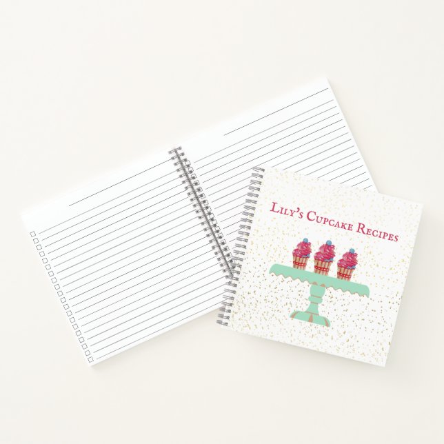 Customisable Kid's Cupcake Recipe Book (Inside)