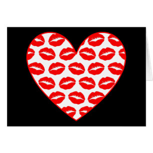 Customisable Kissy Lips Heart