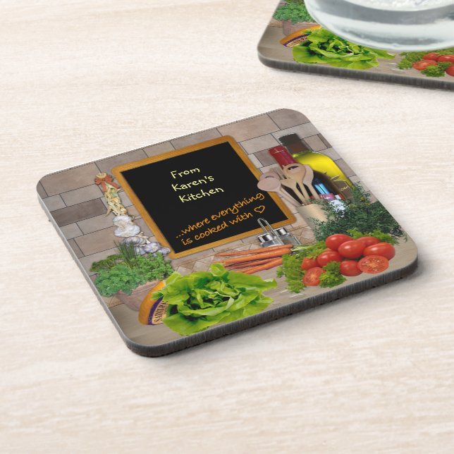 Customisable Kitchen Coaster (Left Side)