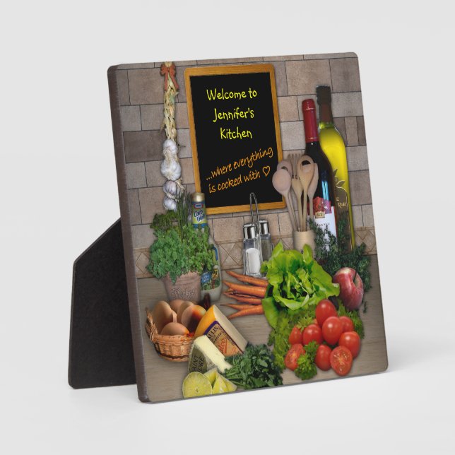 (Customisable) Kitchen Plaque (Front)