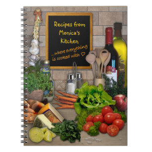 Customisable Kitchen Spiral Notebook
