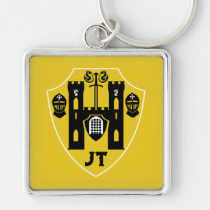 Customisable Knights Shield Key Ring