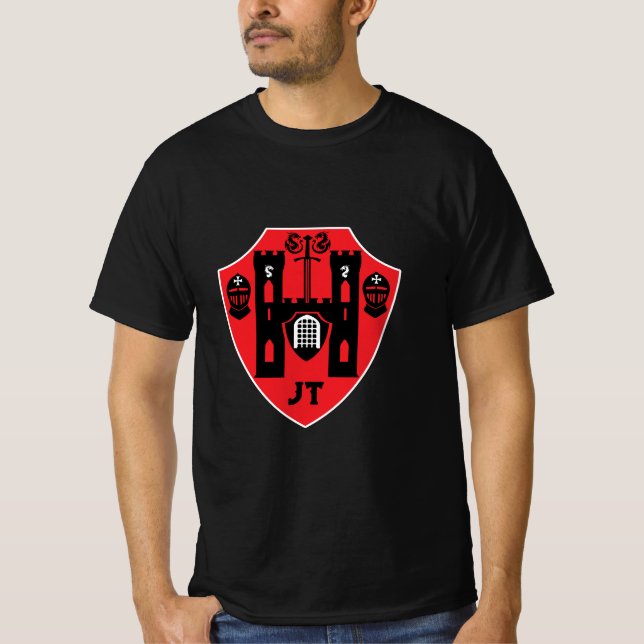 Customisable Knights Shield T-Shirt (Front)