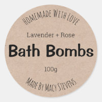 Customisable Label For Bath Bombs