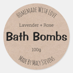Customisable Label For Bath Bombs