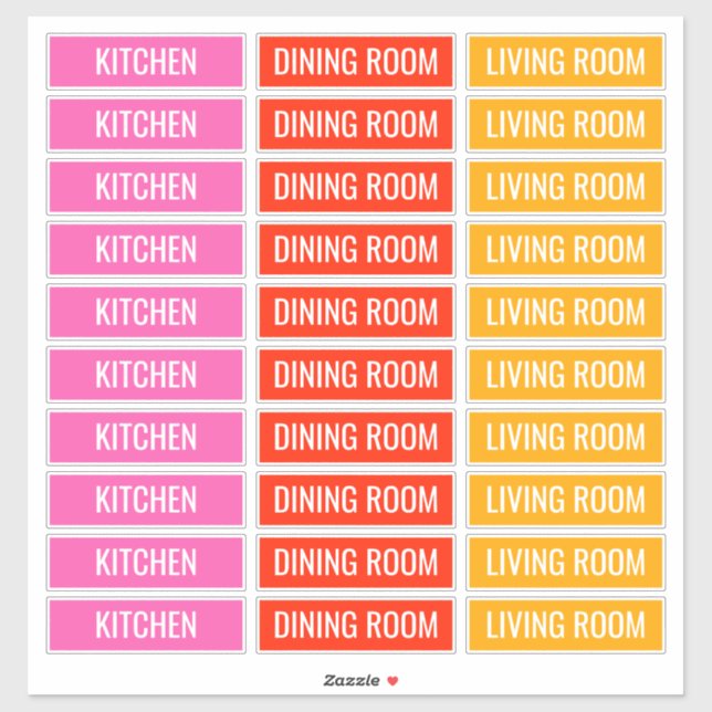 Customisable Labels For Moving Boxes (Sheet)