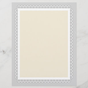 Customisable Lace Border Stationery (8.5x11)