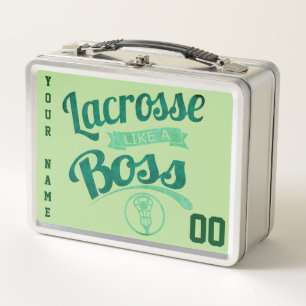 Customisable Lacrosse Like A Boss Lunch Box