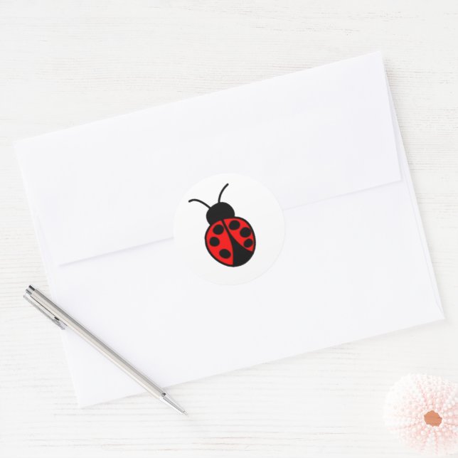 Customisable Ladybug Sticker (Envelope)