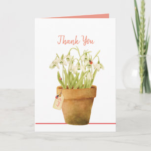 Customisable Ladybug Thank You Card