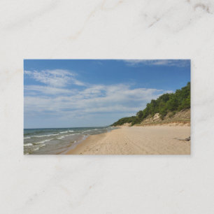 Customisable Lake Michigan business card