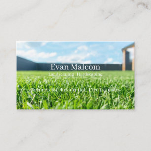 Customisable Landscaping Business Cards