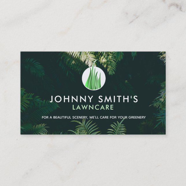 Customisable Landscaping Slogans Business Cards (Front)