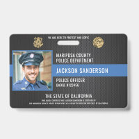 Customisable Law Enforcement Police Employee ID