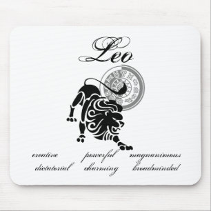 Customisable Leo Lion traits Greek-style Zodiac Mouse Pad