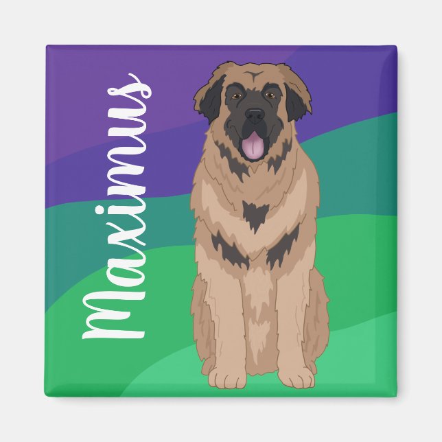 Customisable Leonberger Magnet (Front)
