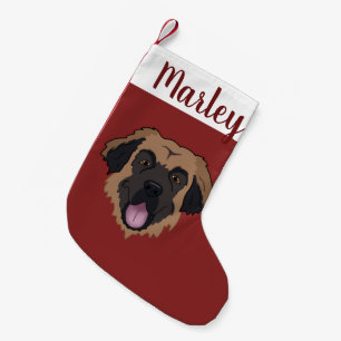 Customisable Leonberger  Small Christmas Stocking