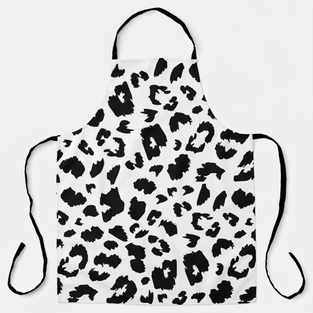 Customisable leopard print apron (Front)