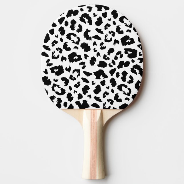 Customisable leopard print ping pong paddle (Front)