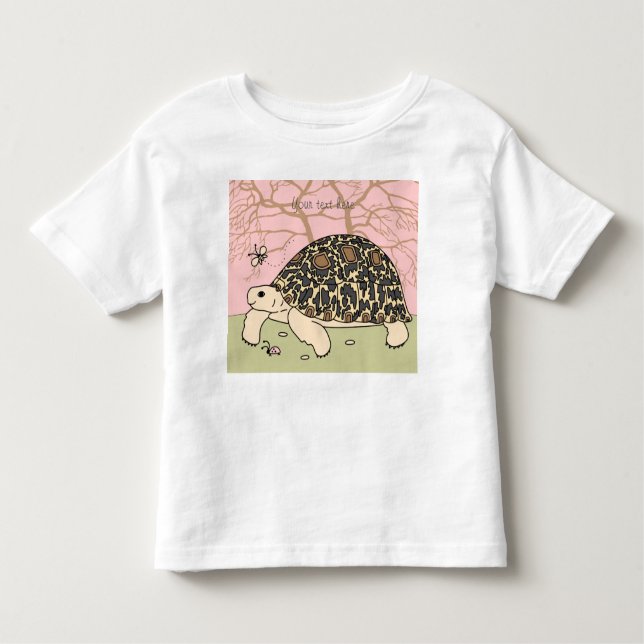 Customisable Leopard Tortoise Shirt (Front)
