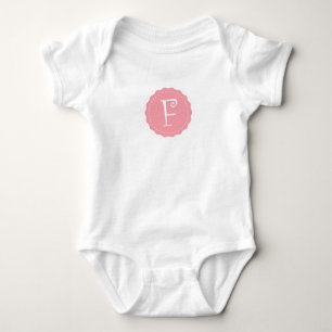Customisable Letter "F" Baby Bodysuit