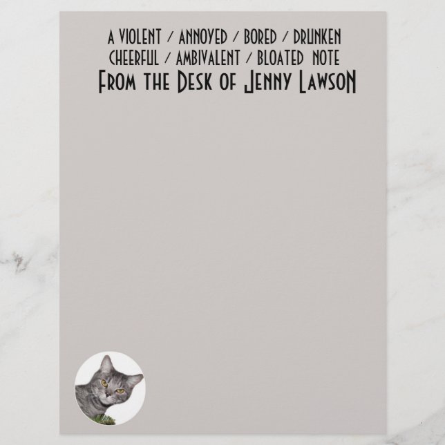Customisable Letterhead (Circle as needed) (Front)