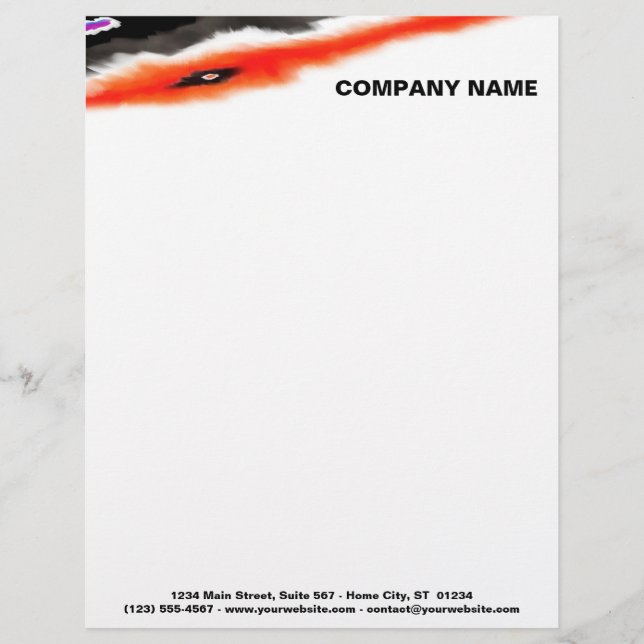 Customisable Letterheads - Power Play Custom Letterhead (Front)
