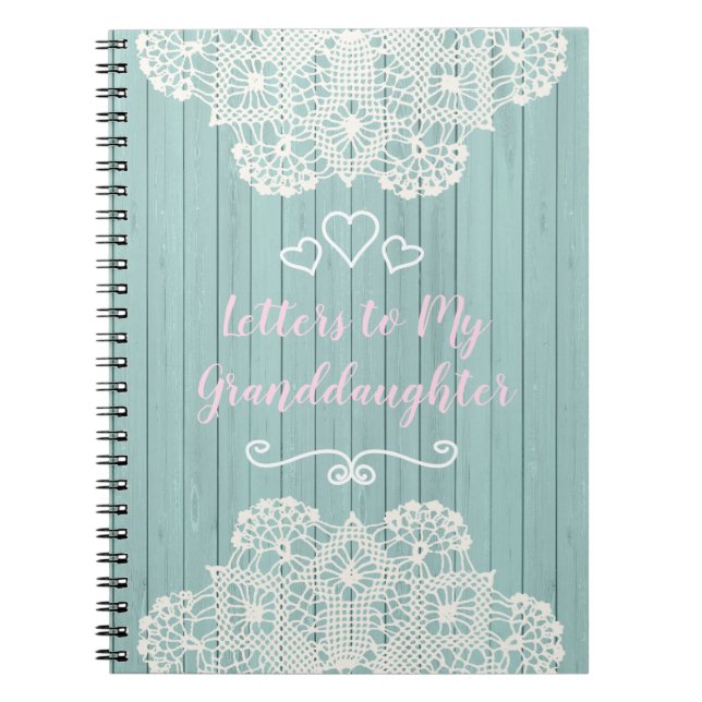 Customisable Letters to my Granddaughter Notebook (Front)