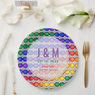💍🌈 Customisable LGBT Wedding Plate