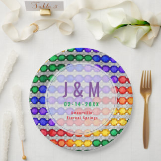 💍🌈 Customisable LGBT Wedding Plate