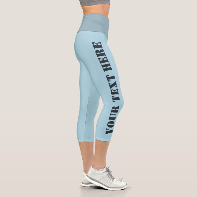 Customisable light blue capri leggings (Right)