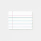 Customisable Lined Notebook Paper Sticky Notes
