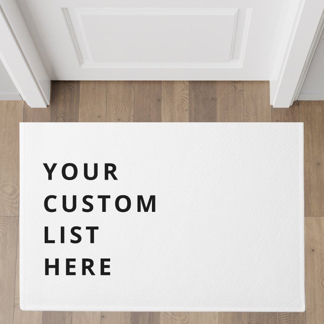 Customisable List Doormat (Creator Uploaded)