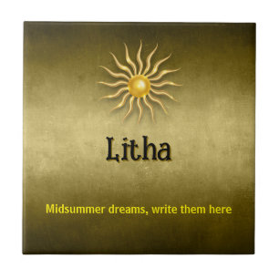 Customisable Litha Ceramic Tile