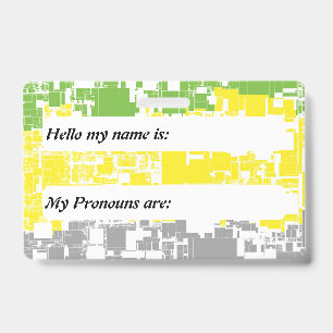 Customisable Lithromantic Geometric Pride Flag ID Badge